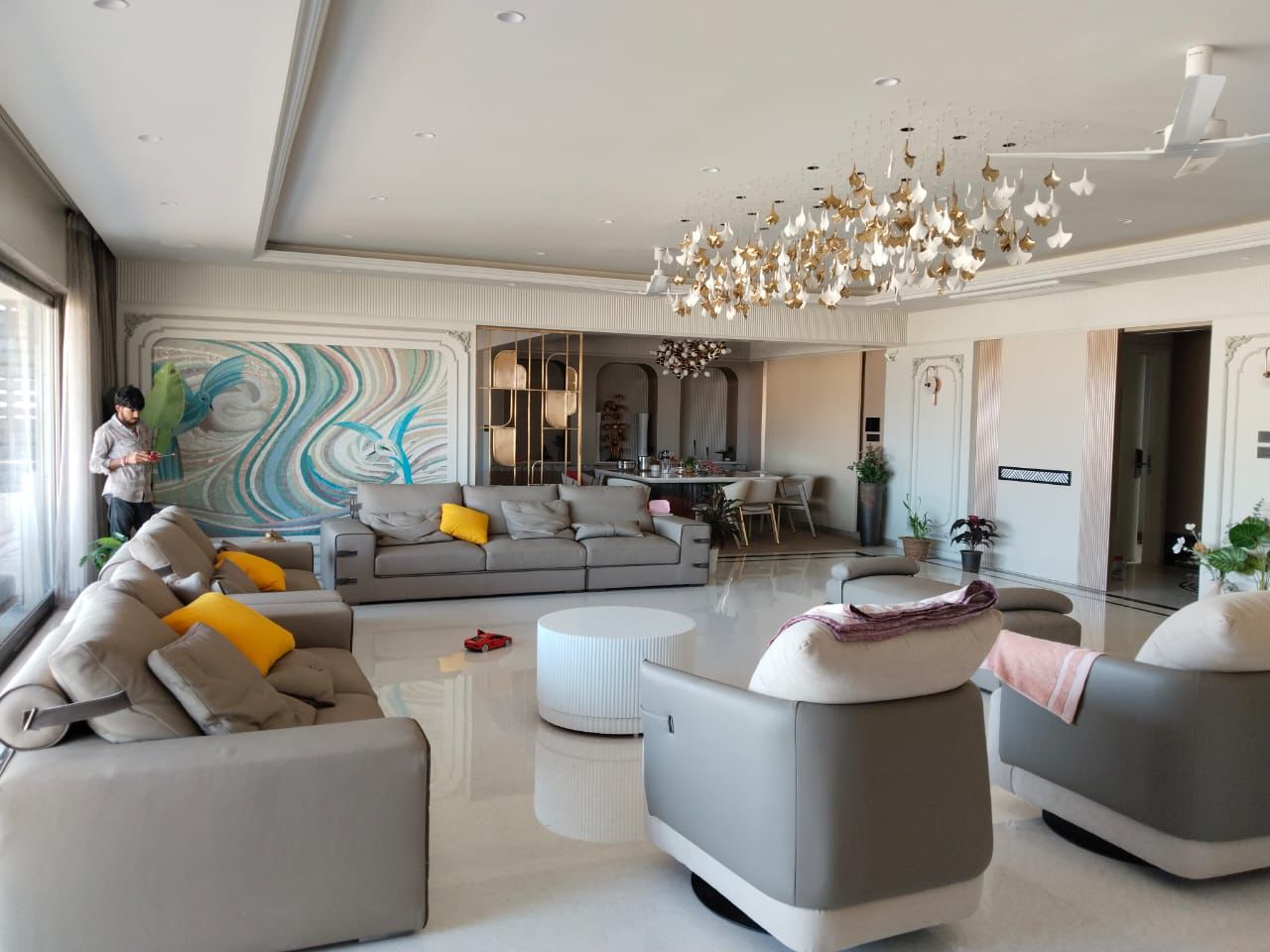 InterioArty founders reviewing a home interior design