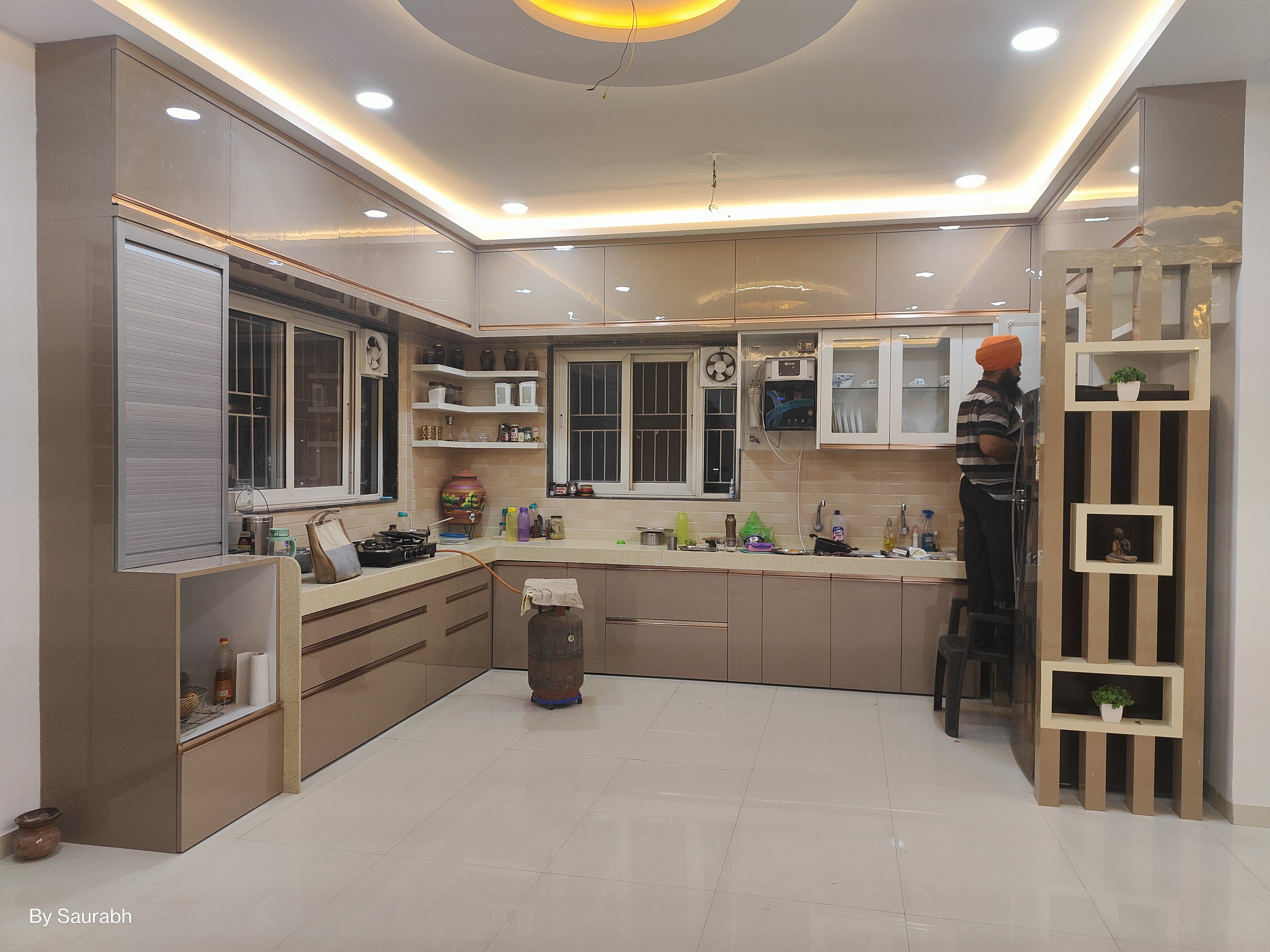 Kothrud — Island Kitchen by InterioArty