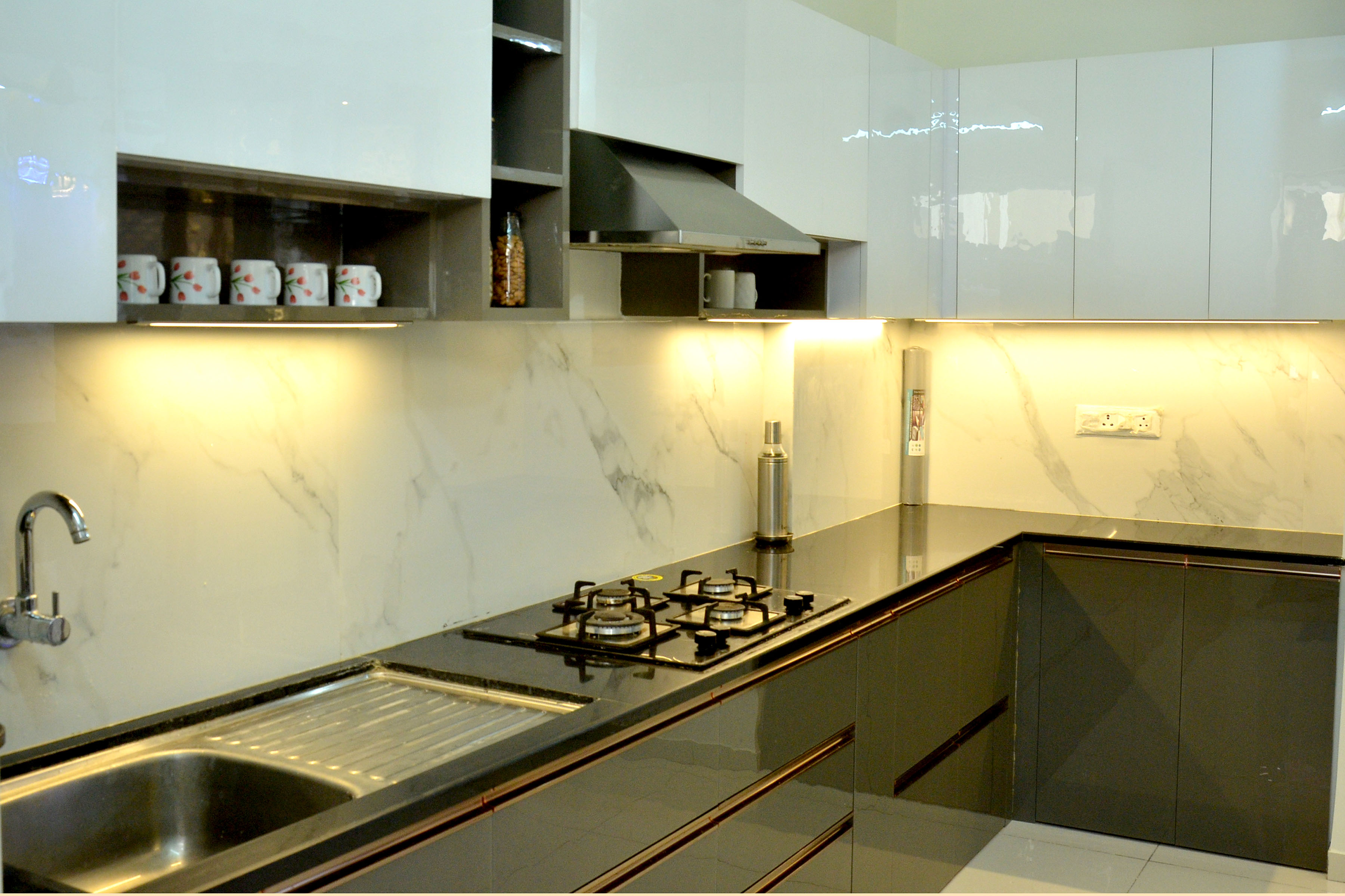 Pimple Saudagar — L-Shape Kitchen by InterioArty